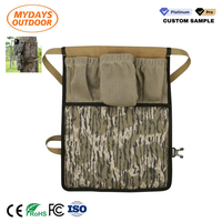 Coussin de genou de chasse Mydays Outdoor Saddle, double protection pour les genoux, 3 poches utilitaires, sangle réglable, motif camouflage, accessoires de chasse