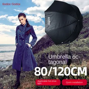 Godox şemsiye tipi sekizgen flaş yumuşak ışık kutusu 80cm/95cm/120cm taşınabilir ızgara kapağı kamera kutusu