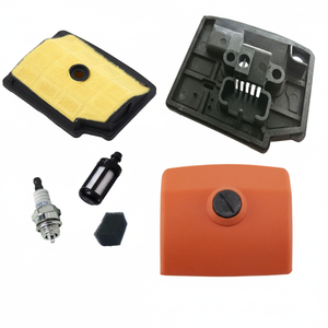 Kit Combinato NGK: Candeletta, Filtro Carburante, Inserto in Schiuma, Coperchio Filtro Aria e Base - Ricambi Compatibili con Motosega Stihl MS200T 020T - Product Image 2