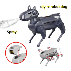 Giocattolo Educativo KS <span class=keywords><strong>Robot</strong></span> Cane <span class=keywords><strong>Telecomandato</strong></span> con Funzione Spray, Kit di Montaggio Fai-da-Te in Plastica STEM per Bambini - Product Image 2