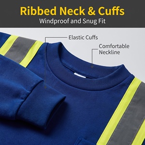 T-shirt de sécurité réfléchissant léger à séchage rapide avec bande argentée, personnalisable avec logo, pour chantier routier - Product Image 2