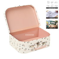 Ensemble de jouets pour bébé biodégradable, emballage personnalisé, valise en carton pour enfants, boîte cadeau avec poignée