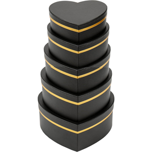 <strong>Flower</strong> Gift Boxes with Lids for Present Heart Shaped <strong>Flower</strong> Boxes for Arrangements Set of 5 Floral Gift <strong>Box</strong> for Valentine's Day - Product Image 1