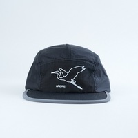 Casquette de camping non structurée à 5 panneaux, couleur personnalisée et logo brodé, visière incurvée, en nylon, unisexe, pour le sport