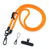 Cordon de téléphone portable bandoulière tendance avec crochet, en polyester écologique personnalisable pour cadeaux promotionnels