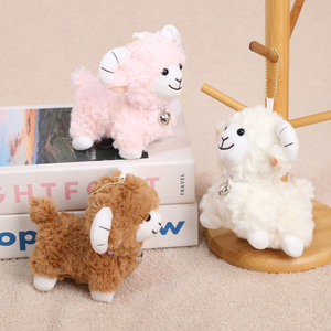 Grosir Kalung Mutiara Lucu Gantungan Kunci Boneka Domba OEM Boneka Domba Super Lembut Mainan Hewan Boneka untuk Hadiah - Product Image 1