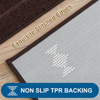 Modern Washable Kitchen Runner Rugs Stain Resist Absorbent Thick Carpet Runner Mats with Non-Slip Rubber Backing