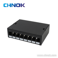 Panel Patch Tembaga Cat8 Hitam 19" 1U STP 24/48 Port dengan Pemasangan Rak dan Terminasi Punch Down Sesuai Standar ANSI/TIA/EIA