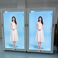 Caja Holográfica 3D Interactiva de 86 Pulgadas, Tamaño Humano, Vitrina LCD Transparente, Pantalla Táctil, Holoportación, Proyección en Tiempo Real