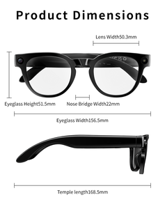 Gafas Inteligentes con Traducción por IA 2026, Cámara 1080P <span class=keywords><strong>de</strong></span> 8MP para Llamadas <span class=keywords><strong>de</strong></span> <span class=keywords><strong>Audio</strong></span>, Gafas <span class=keywords><strong>de</strong></span> Sol con Wi-Fi, Auriculares Inteligentes con Música - Product Image 5