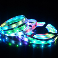 Bande LED numérique RVB 12V à pixels intégrés adressables individuellement TM1809 30 LED/m