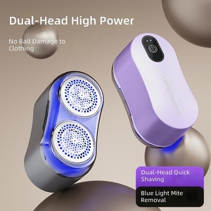 Levapelucchi a Doppia Testa con Tagliacapelli a 6 Lame, Rimozione Acari con Luce Blu, Ricaricabile USB-C per Maglioni e Tessuti - Product Image 1