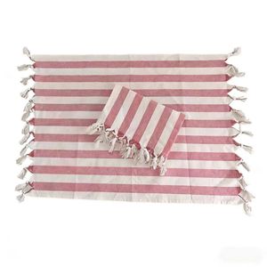 منشفة شاي مستدامة مصنوعة من القطن 100٪ مع شراشيب، منسوجة ومضادة للبكتيريا ومطبوعة حسب الطلب - Product Image 2