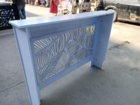 Vente en gros de radiateur blanc de maison moderne, couverture de chauffage en bois massif perforé, couverture de radiateur en MDF de plinthe
