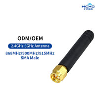 Antenne LoRa 868 MHz 900 MHz 915 MHz, mini-antenne en caoutchouc de 50 mm, connecteur SMA mâle pour passerelle IoT, comptage intelligent, bande ISM