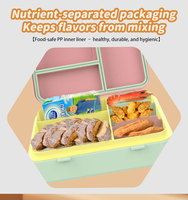 Nouvelle boîte à bento en vente meilleure vente Bpa offres spéciales gratuites, bas prix Promotions Boîte à lunch 5 compartiments Tritan Material Bento