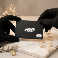 Carte bancaire en métal de luxe personnalisée, carte Mastercard en acier, carte de crédit entièrement métallique avec puce de taille 4442 pour insertion et paiement sans contact Wavepay