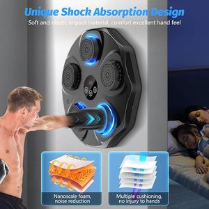 Appareil d'entraînement de <span class=keywords><strong>boxe</strong></span> électronique intelligent mural avec cible LED Bluetooth pour la vitesse de réaction, le <span class=keywords><strong>cardio</strong></span> et l'<span class=keywords><strong>exercice</strong></span> à domicile - Product Image 6