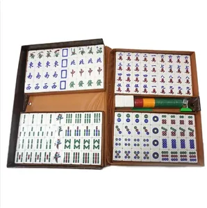Fabrieksprijs 148 Tegels Acryl Chinese Mahjong Set Met Pvc Koffer Te Koop 37Mm 38Mm 39Mm-Guangdong Majiang