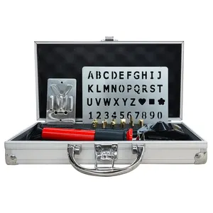 Sarter kit 38pcs wood pyrography tools kit with adjustable temperature wood burning pen and aluminium carrying case