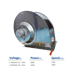 ZIEHL-ABEGG RG35P-4DK.7M.1L 110653 400/690V 50Hz 3.80KW 6.50/3.70A 1290RPM Aluminium Protection IP54 Armoire électrique AHU - Product Image 2