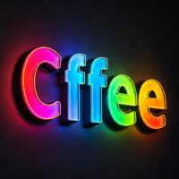 Enseigne lumineuse 3D personnalisée en lettres LED RGB en acrylique pour café, enseigne murale pour café