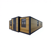 Unité préfabriquée de maison de conteneur extensible pliable avec la conception prête à l'emploi de panneau solaire pour la maison vivante hors réseau