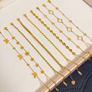 Custom Trendy Luxury Non Tarnish 14k 18k <b>Gold</b> Plated 316l Stainless Steel Designer <b>Bracelet</b> <b>for</b> <b>Women</b> - Product Image 3