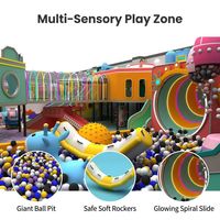 Aire de jeux intérieure pour enfants, parc de trampolines intérieur multi-activités conçu sur mesure pour les centres de divertissement familial
