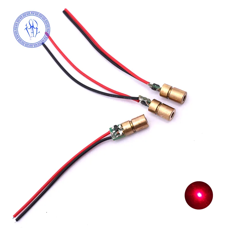 Red Dot Laser Diode Modul 6mm Mini Kupfer Kopf 650nm 3V 5mW