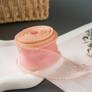 Ruban en cuir à bordure dorée en forme de queue de poisson, 4 cm, en rouleau – Emballage cadeau de mariage, emballage floral et accessoires de coiffure DIY - Product Image 6