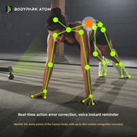 BodyPark ATOM Pocket AI : Entraîneur personnel IA avec correction automatique de la forme, comptage automatique des répétitions, contrôle par application et entraînement personnalisable
