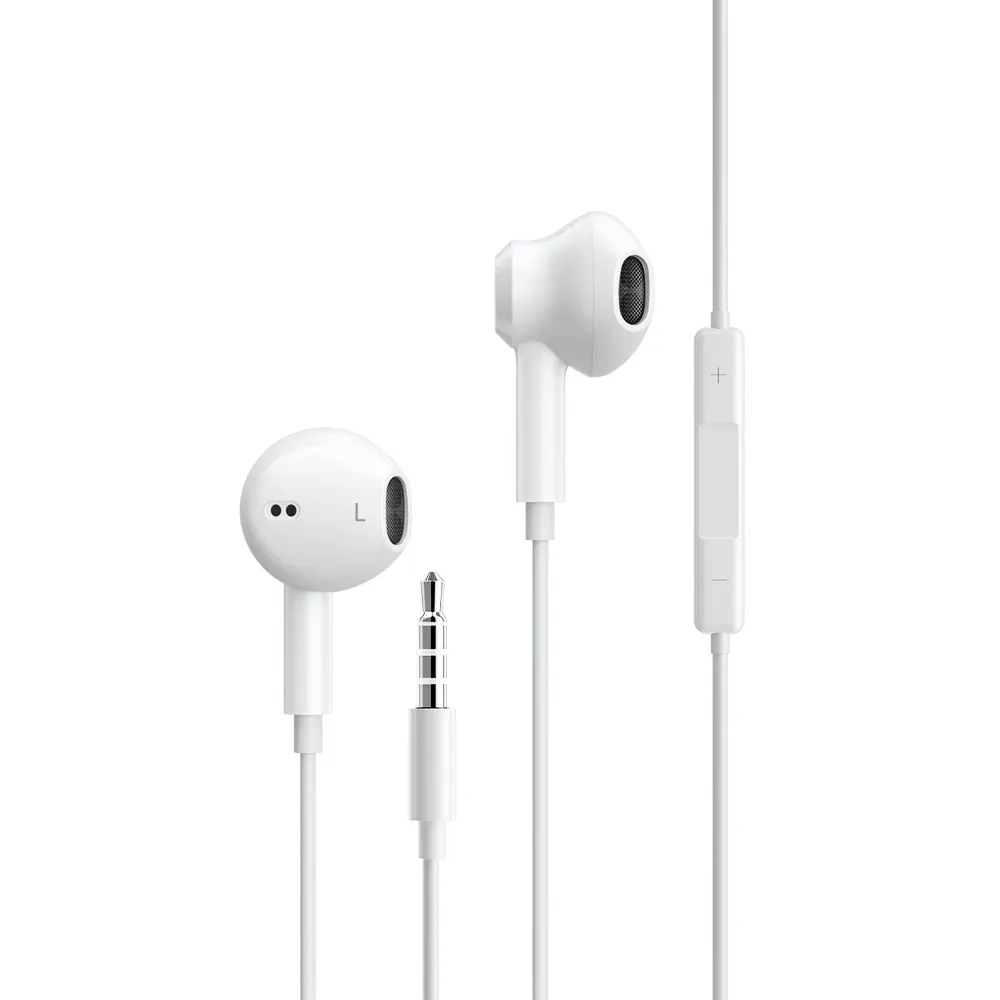 3.5mm Earphones wired headset Stereo for iphone earpod with Mic Earbuds