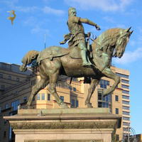Cheval jockey de course en bronze Trophée équestre Sculpture Cheval de course en bronze