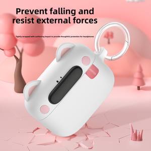 Diseño creativo <span class=keywords><strong>de</strong></span> perro <span class=keywords><strong>de</strong></span> <span class=keywords><strong>boca</strong></span> grande para AirPods <span class=keywords><strong>3</strong></span> y Pro 2 funda protectora hecha <span class=keywords><strong>de</strong></span> silicona duradera - Product Image 4