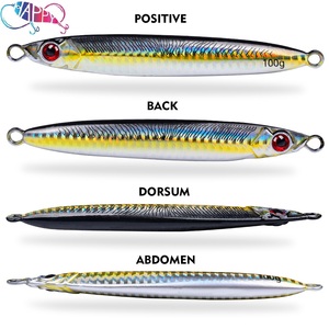 Leurre de pêche en métal 3D à pompage rapide, 14g-100g, 9 tailles, <span class=keywords><strong>pour</strong></span> <span class=keywords><strong>la</strong></span> pêche en bateau, leurre à maquereau tombant, crochet à longue portée, JIG à descente rapide, appât <span class=keywords><strong>pour</strong></span> poissons en plomb - Product Image 2