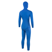 DIVESTAR Hoodie dua potong lengan panjang, pakaian selam bebas tahan air warna biru Neoprene ukuran besar untuk pria dan wanita