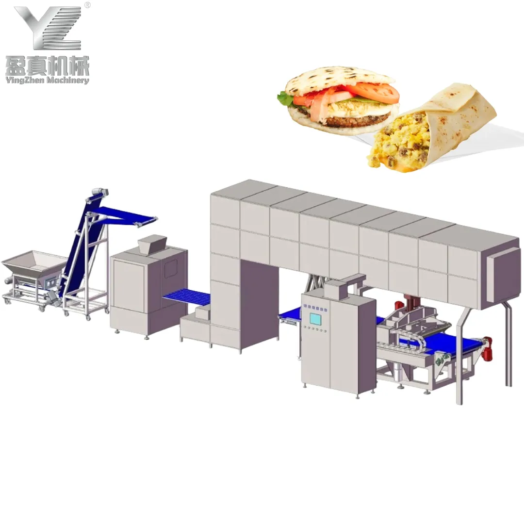 Ying Machinery Full Automatic Industrial Flour Corn Mexican Taco Roti Maker Press Bread Grain Product Tortilla Making Machines