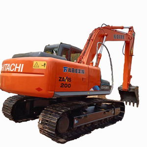 Excavatrice sur chenilles hydraulique d'occasion Hitachi ZX200 20 tonnes modèle 2023, engin de terrassement lourd, avec boîte de vitesses, pompe à engrenages et moteur. - Product Image 4
