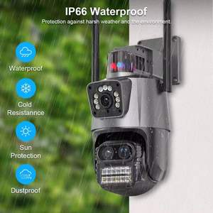 Icsee 9MP 3เลนส์กันน้ำเชื่อมต่อสัญญาณเตือนไร้สาย8X ซูมติดตามตัวกล้องรักษาความปลอดภัย IPC กล้องวงจรปิดเครือข่าย WIFI - Product Image 5