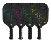 Panneau sonore Fibre de verre Pickle Ball Paddle Racket Bat PP Honeycomb Core Pickleball Paddle Handle