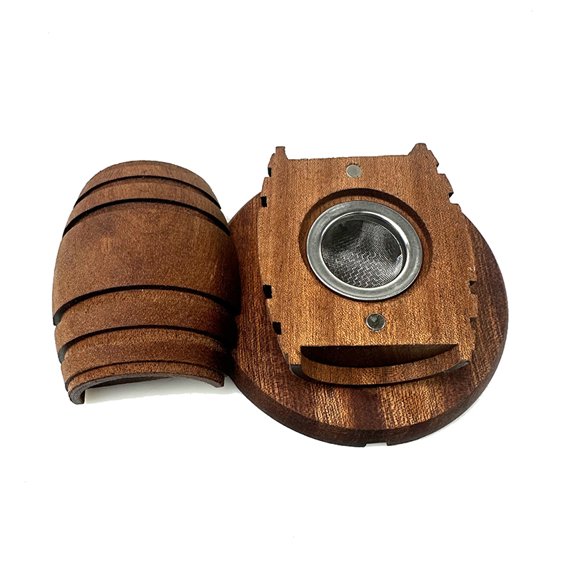 Premium Wooden Whiskey Smoker Kit with