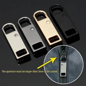 Tirettes de <span class=keywords><strong>fermeture</strong></span> <span class=keywords><strong>éclair</strong></span> détachables en métal durables pour sacs, vestes, bagages, sacs à dos et accessoires vestimentaires - Product Image 2