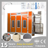 Cabine de peinture économique Yingma avec brûleur diesel 100 000 Kcal/h à chauffage direct pour ateliers de réparation automobile indépendants
