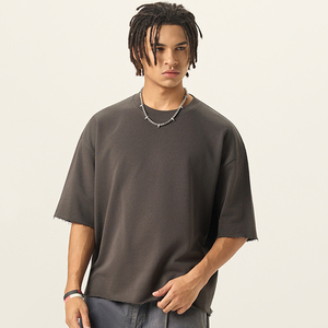 T-<span class=keywords><strong>shirt</strong></span> personnalisé 2026 Nouveau style T-<span class=keywords><strong>shirt</strong></span> lourd 280gsm <span class=keywords><strong>France</strong></span> Terry T-<span class=keywords><strong>shirt</strong></span> surdimensionné de haute qualité Boxy <span class=keywords><strong>Tee</strong></span> - Product Image 3