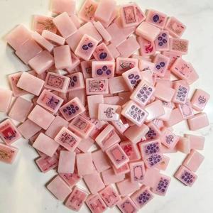 Fichas de Mahjong Americanas de Acrílico Portátiles de Lujo en Color Rosa Melocotón con Patas Plegables para Fiestas y Reuniones, Regalos en Stock, Envío Rápido - Product Image 2