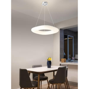 โคมไฟแขวนสไตล์นอร์ดิกที่ทันสมัยเรียบง่ายสีขาว/ทองปรับความสูงได้ LED ถนอมสายตาโฮมออฟฟิศห้องรับประทานอาหารไฟห้องนอน - Product Image 5