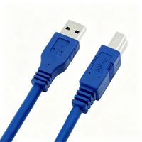 Kabel Printer Port Persegi Konduktor Tembaga Transmisi Data Kecepatan Tinggi USB 3.0 USB-A ke USB-B