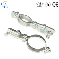 Collier de serrage UTT20 homologué CE FM en acier au carbone électrogalvanisé, attelle anti-sismique pour tuyaux d'irrigation de 1 à 8 pouces