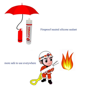 Hervorragende Haftung 4 Stunden Feuerfestes Silikon-Dichtmittel Gute Witterungsbeständigkeit Feuerfestes <span class=keywords><strong>FVO</strong></span>-Silikondichtmittel - Product Image 3